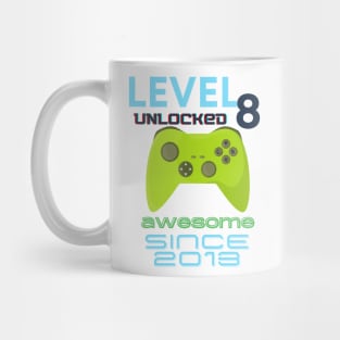 Level 8 Unlocked Awesome 2013 Video Gamer Mug